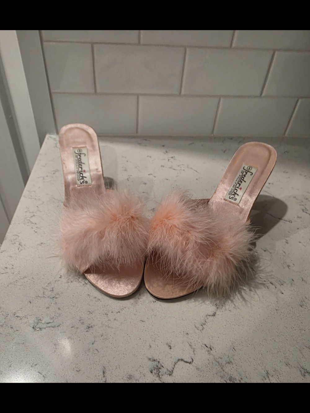 Pink Feather Slide Sandals - Picture 7 of 7